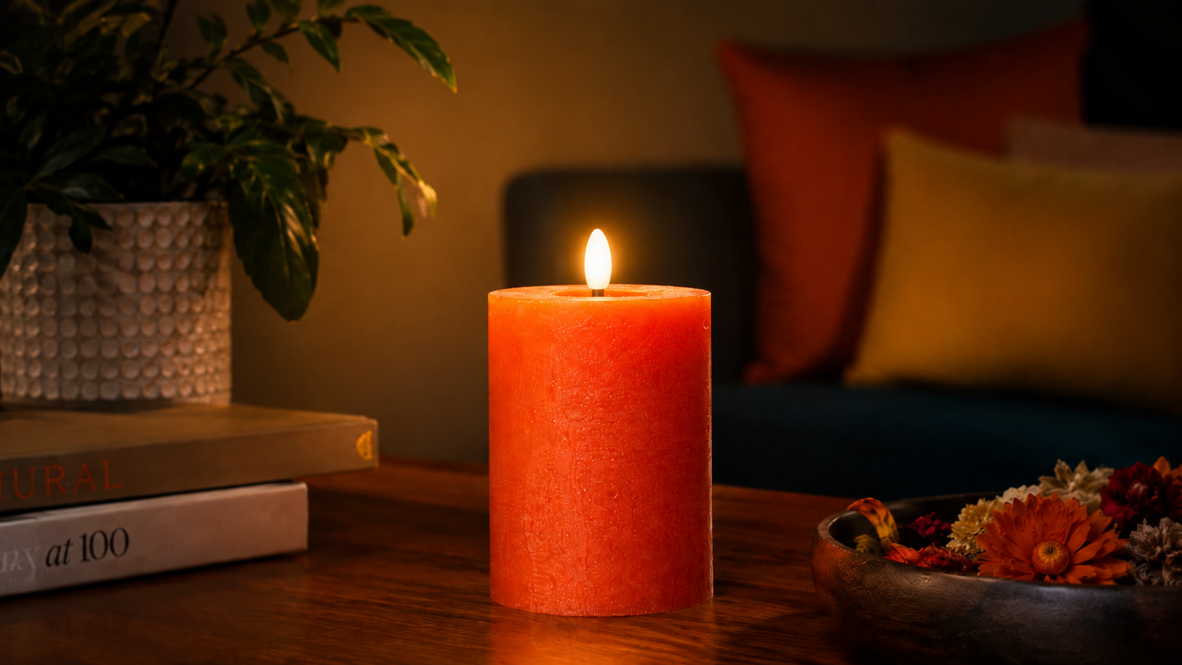 Candle lit